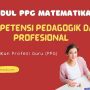 Modul dan Kisi-Kisi PPG Matematika Kompetensi Pedagogik dan Profesional