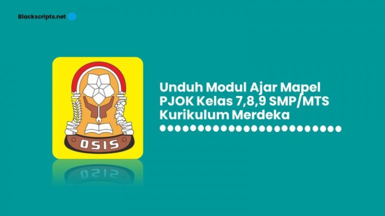 Modul Ajar PJOK Kurikulum Merdeka - Bapak Guru